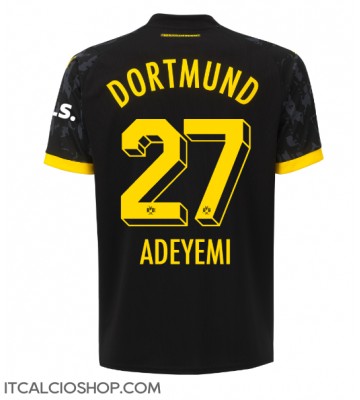 Borussia Dortmund Karim Adeyemi #27 Seconda Maglia 2023-24 Manica Corta